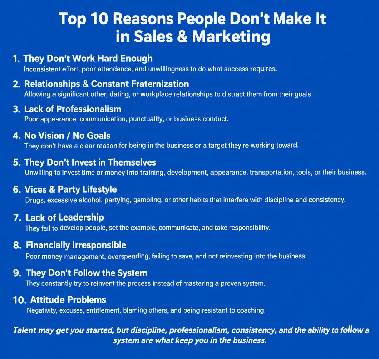 Reasons to join our sales team